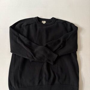J. Crew Men's Classic Black Crewneck Sweater